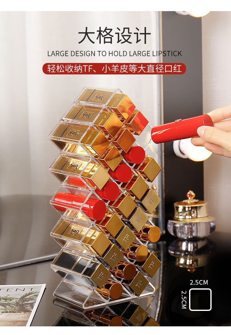 Fischform-Lippenstift-Organizer, aufrechter Kosmetik-Displayständer