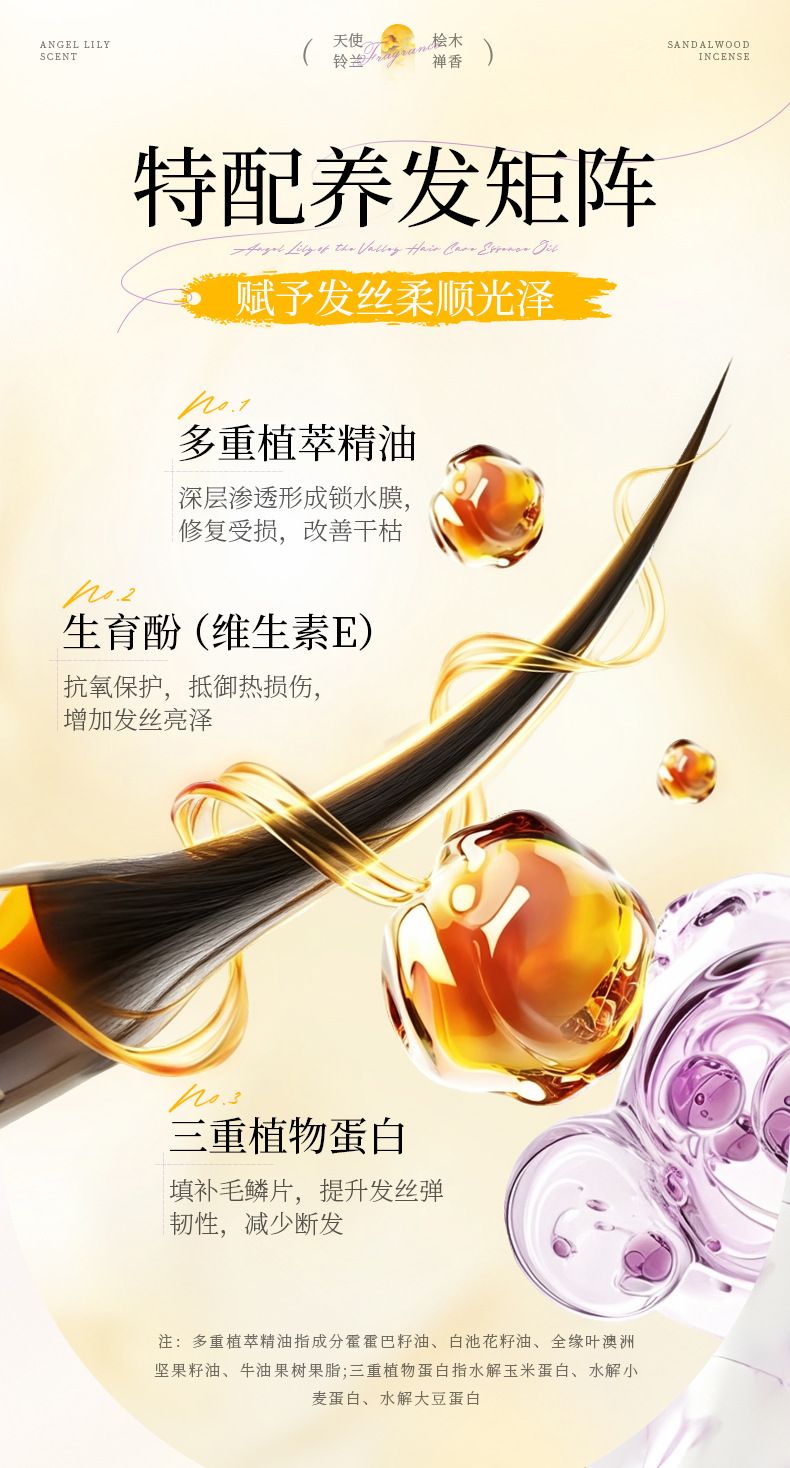 Angel Lily of the Valley Hair Oil Repair