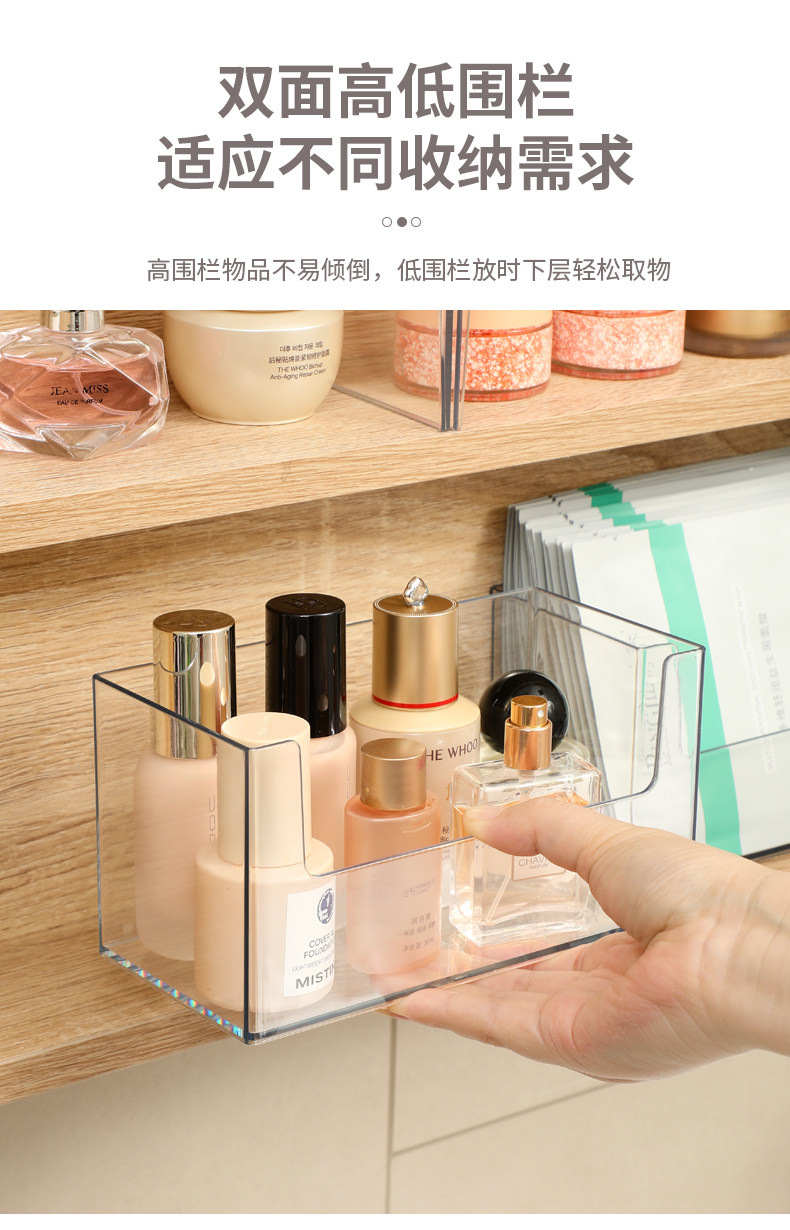 Badezimmer Aufbewahrungsbox transparenter Acryl Kosmetik Organizer