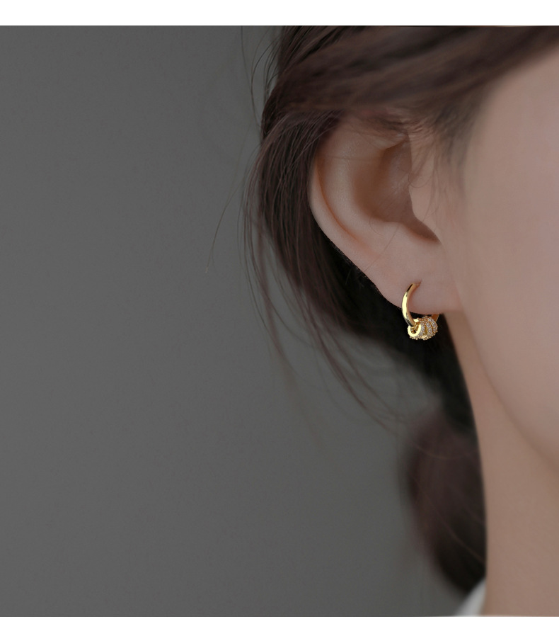 925 silver hoop earrings, elegant and sophisticated design