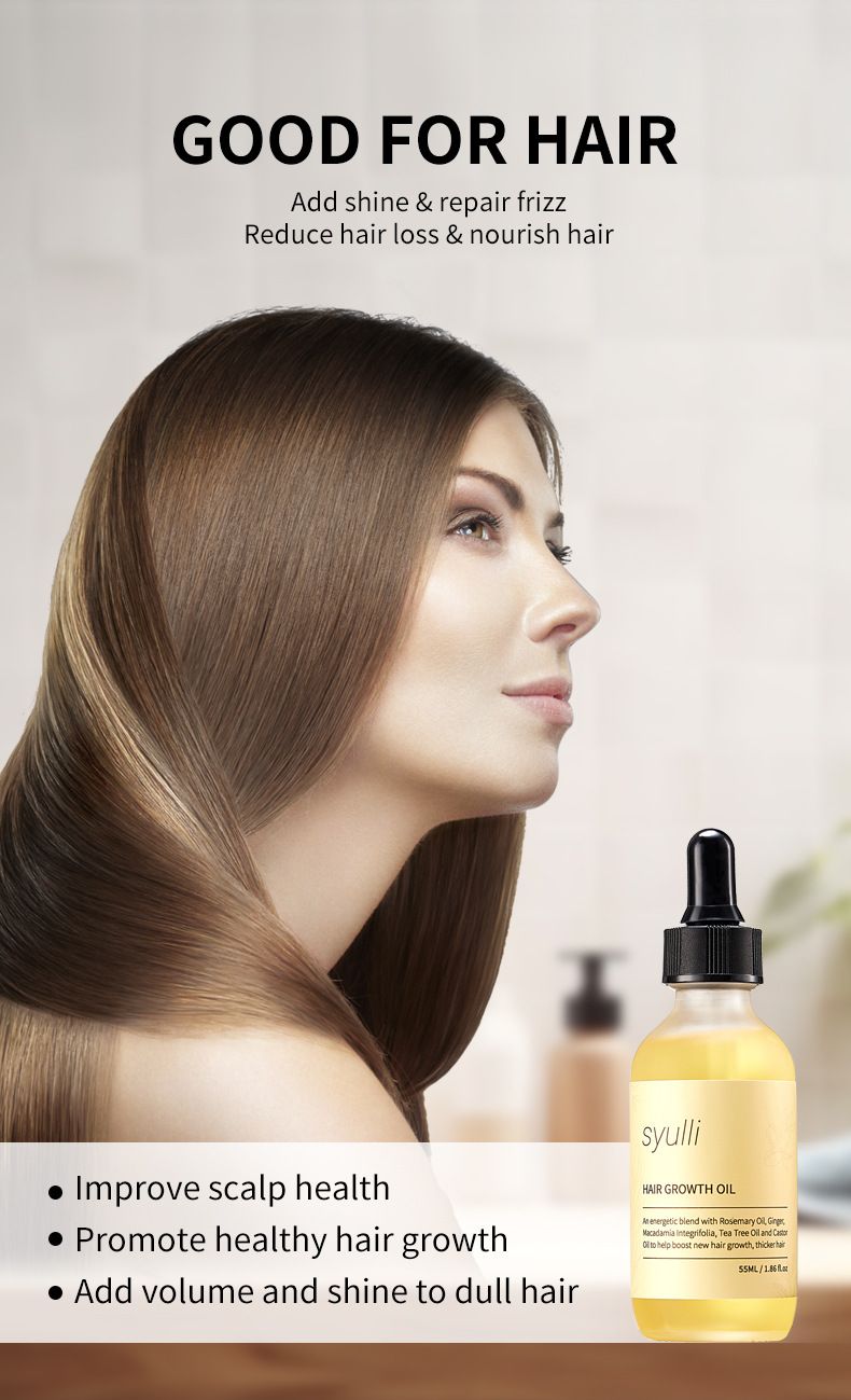 Haarausfallschutz-Haaröl mit Kopfhautmassage-Essenz