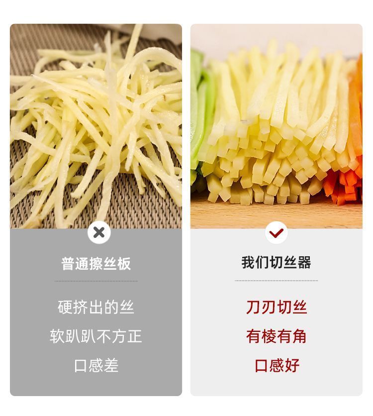 Longjiang Patates Kesici Çok Fonksiyonlu Dilimleyici