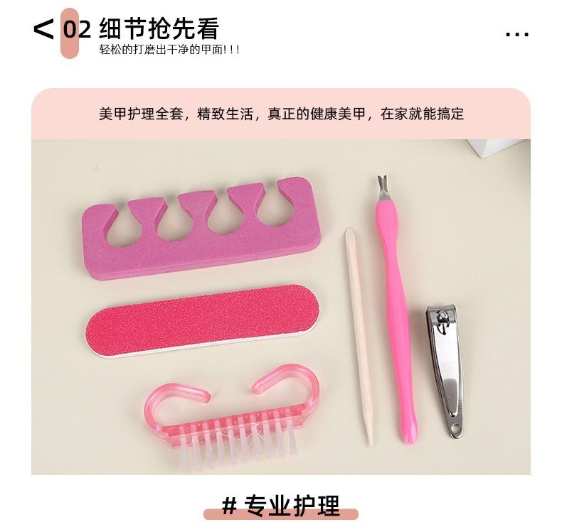 Portable nail care kit with clippers, file and tools