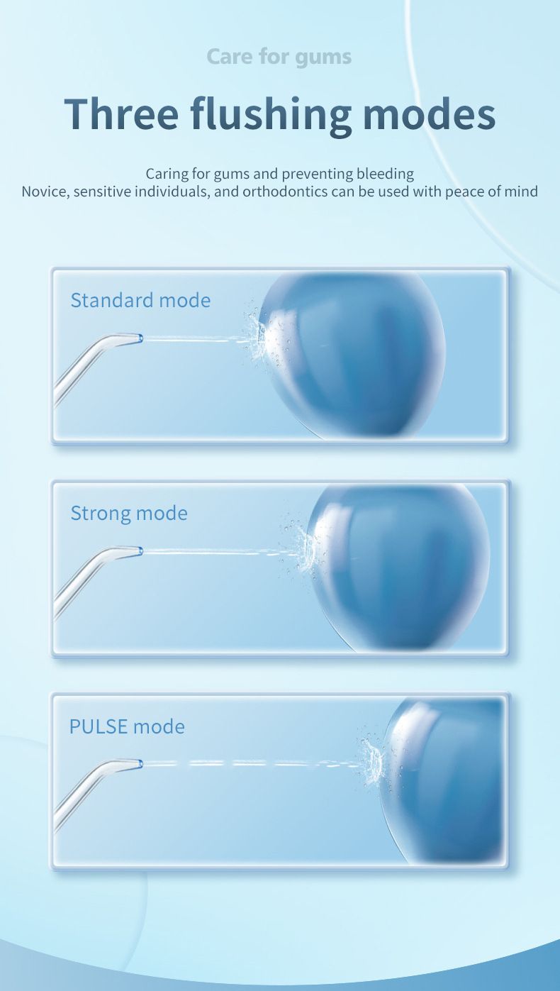 Taşınabilir oral irrigatör, sökülü tasarım, elektrikli tartar temizleyici