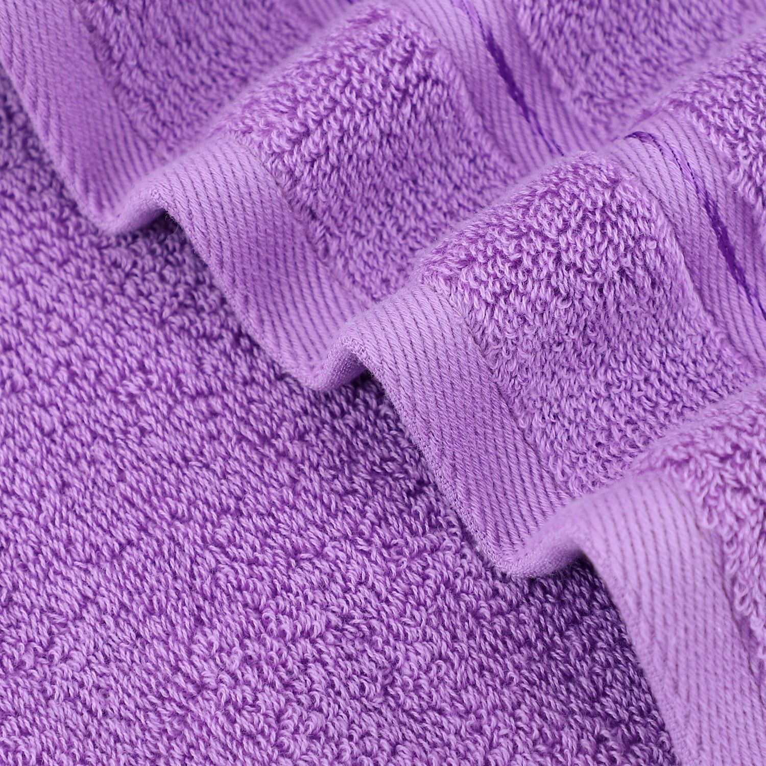Cotton towel set 6-piece twill weave combed cotton bath and hand towels