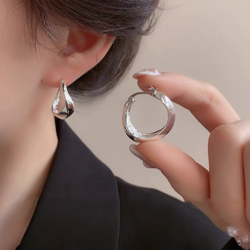 S925 Sterlingsilber Ohrringe für Damen, verblasst nicht