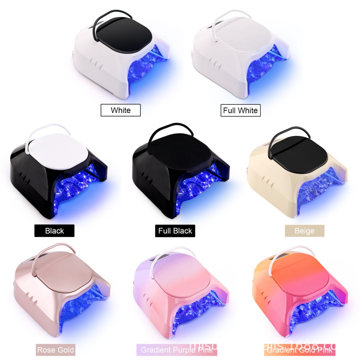Tırnak kurutucu UV LED lamba, akıllı sensörlü, yüksek güçlü