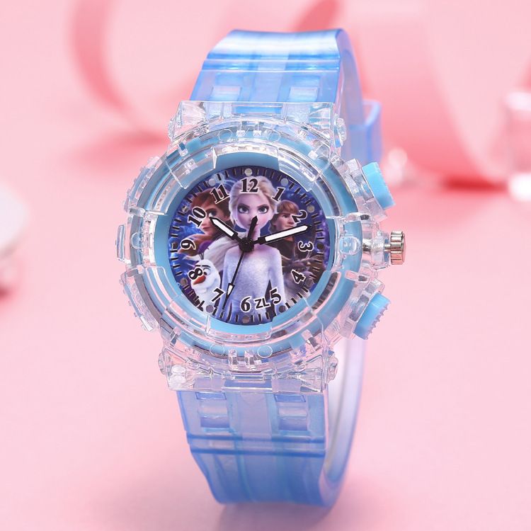 Children's Watch Colorful Light Quartz