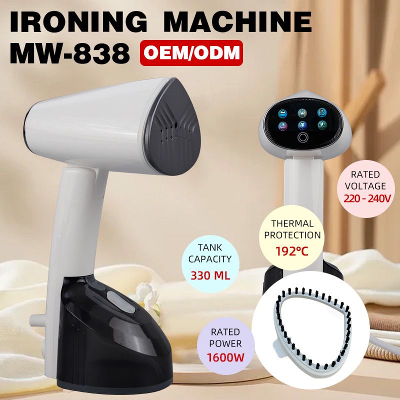 Portable handheld steam iron for home use