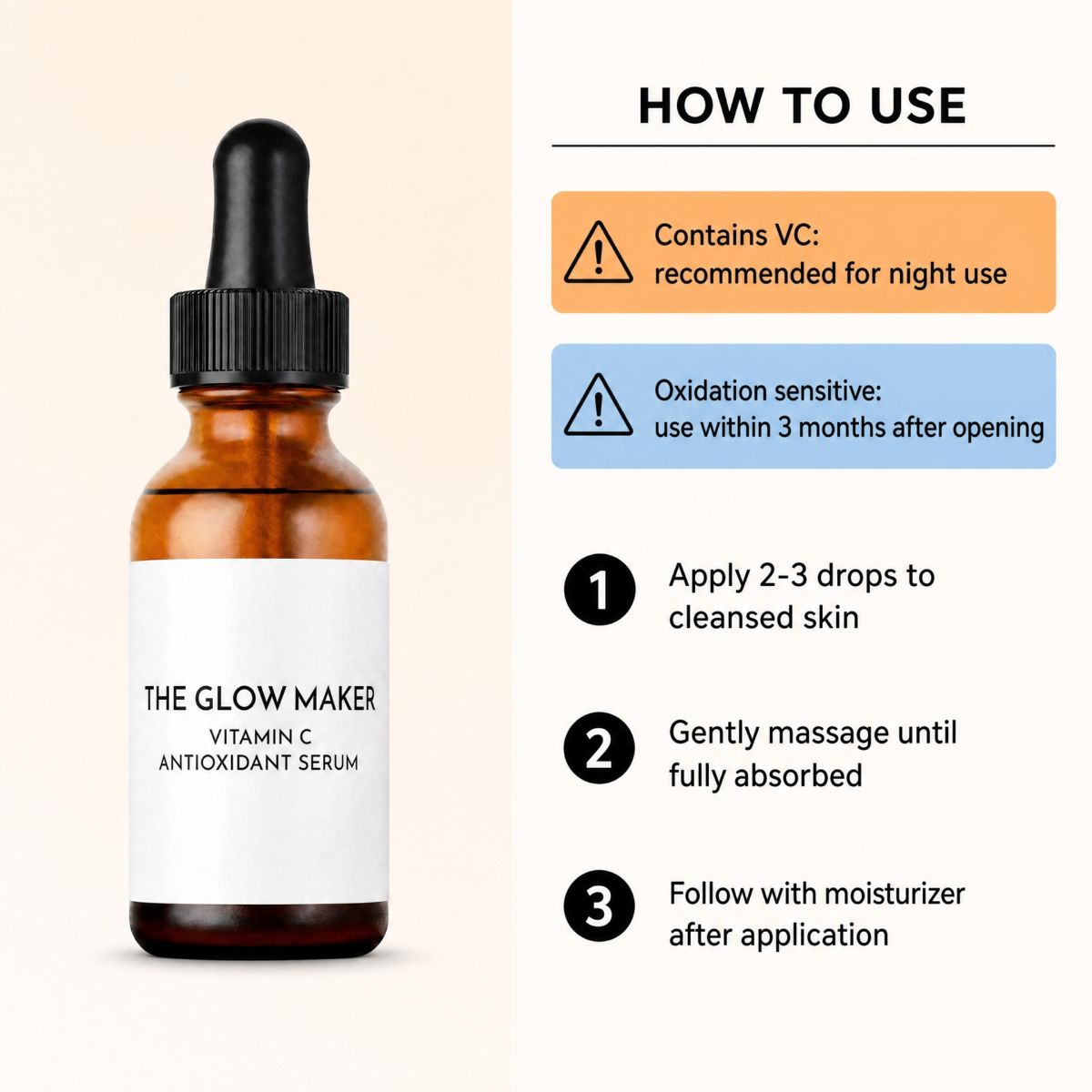 Vitamin C aufhellendes Serum leichte Textur