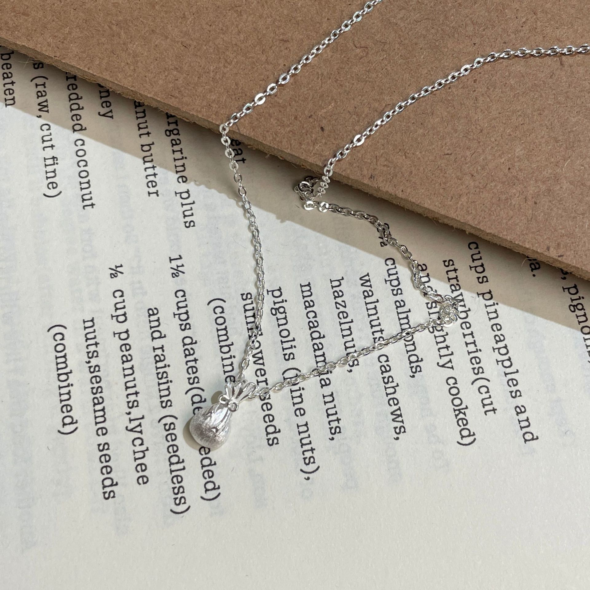S999 Sterlingsilber Glücksbeutel Halskette Chinesischer Stil