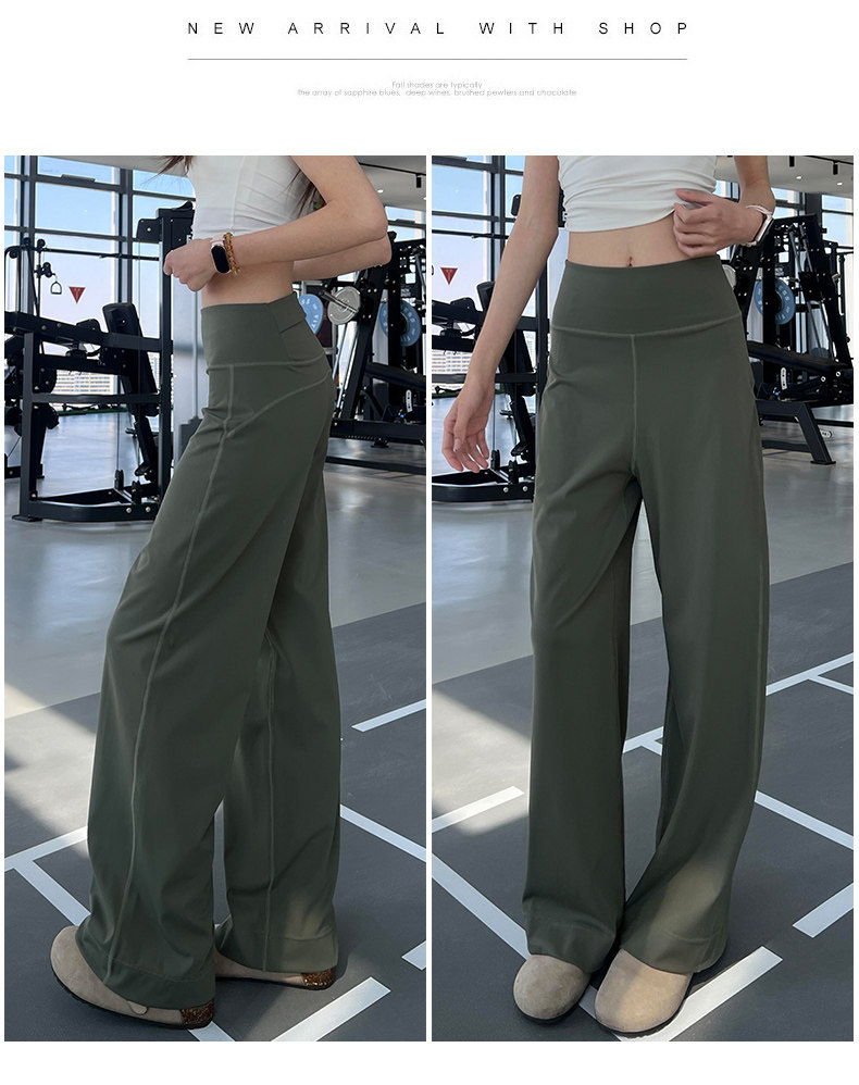 Gri hızlı kurulayan fitness pantolon, geniş bacak, yaz