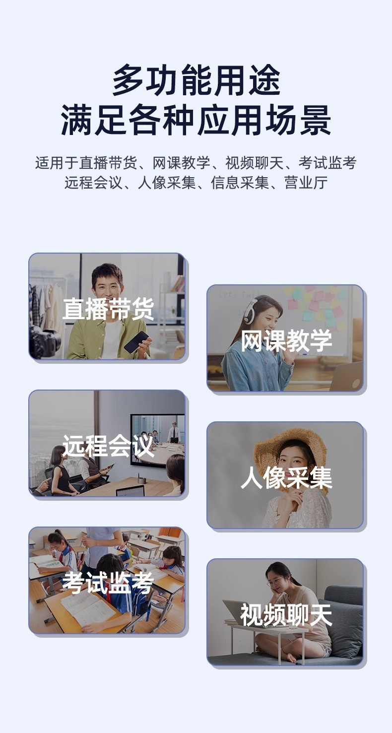 Computer Webcam 1080P HD USB Desktop Video Conference