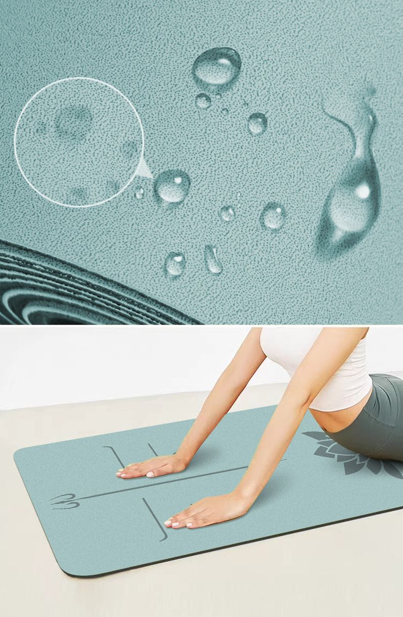 Hindistan cevizi fiber PU yoga matı, profesyonel, şok emici