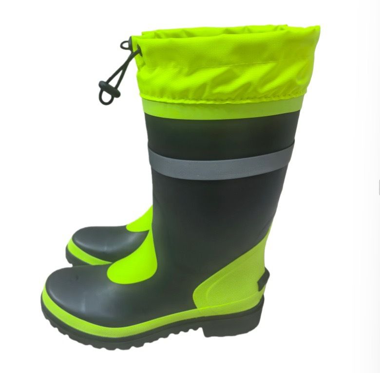 Fluorescent Yellow Reflective Traffic Raincoat Three-Layer