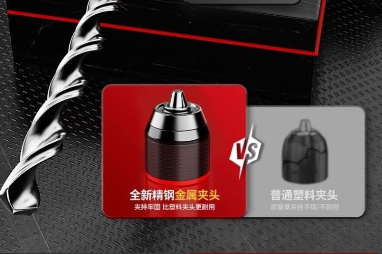 Brushless lithium electric drill set multifunctional