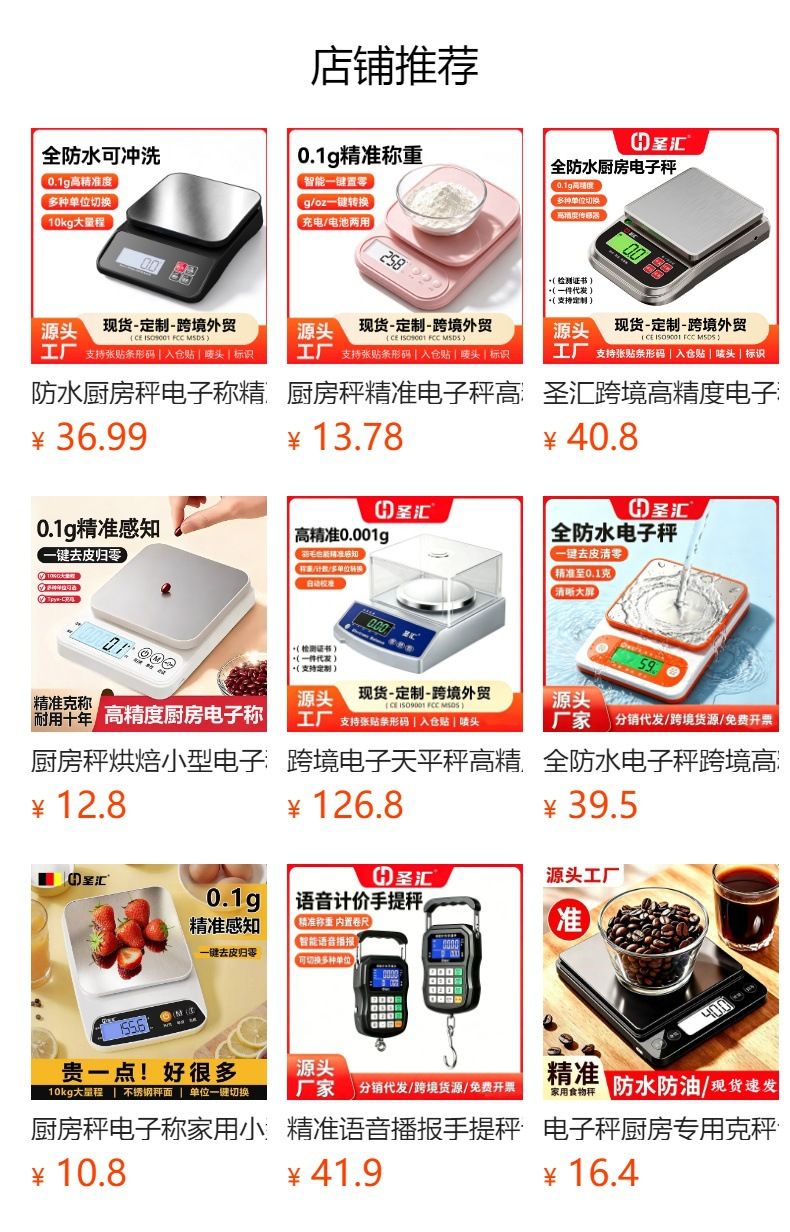 Mini portable luggage scale 50kg high precision travel weighing