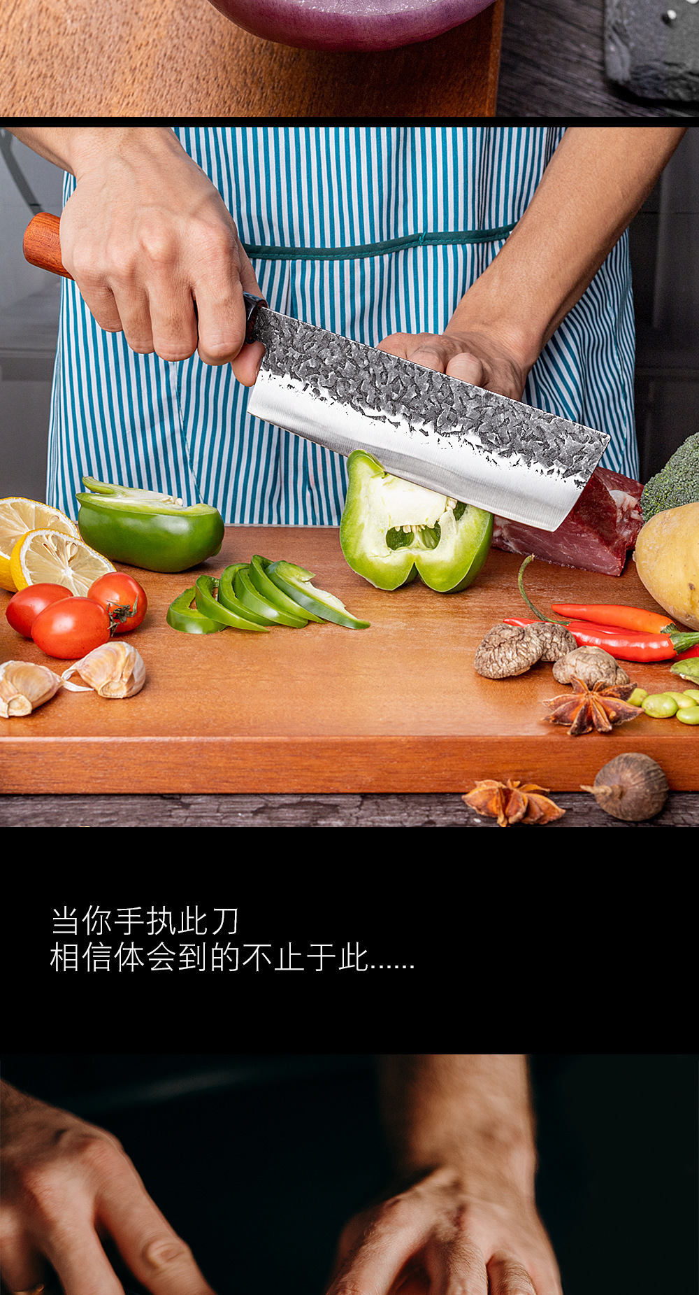 Japanese forged salmon sashimi knife