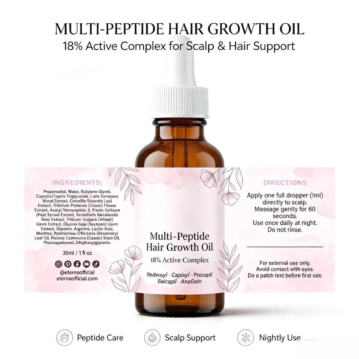 Hair Growth Oil, Saç Derisi Bakım Ürünü