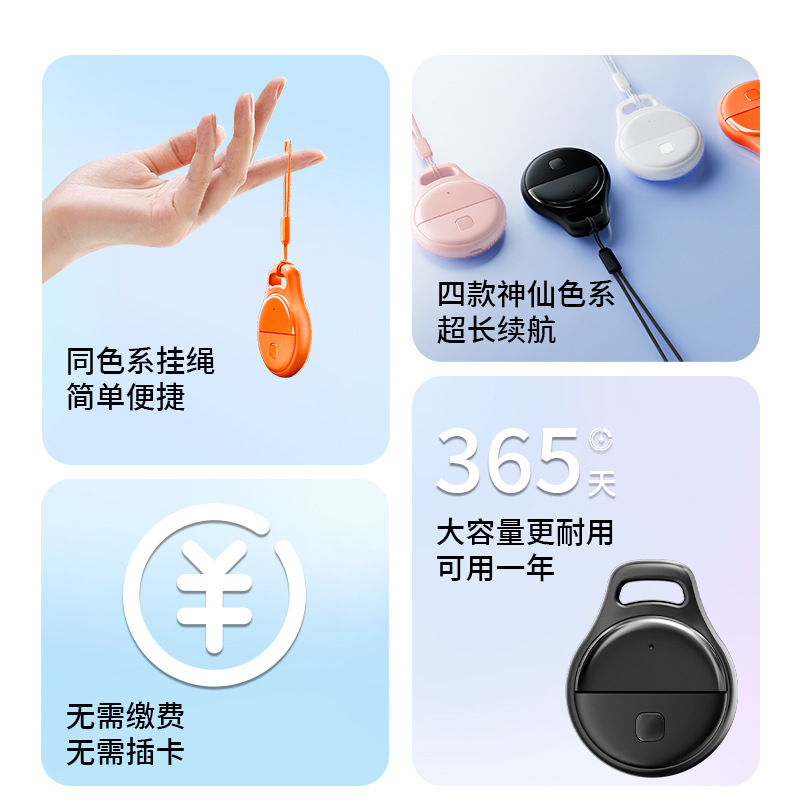 Smart GPS tracker device for keys and pets
