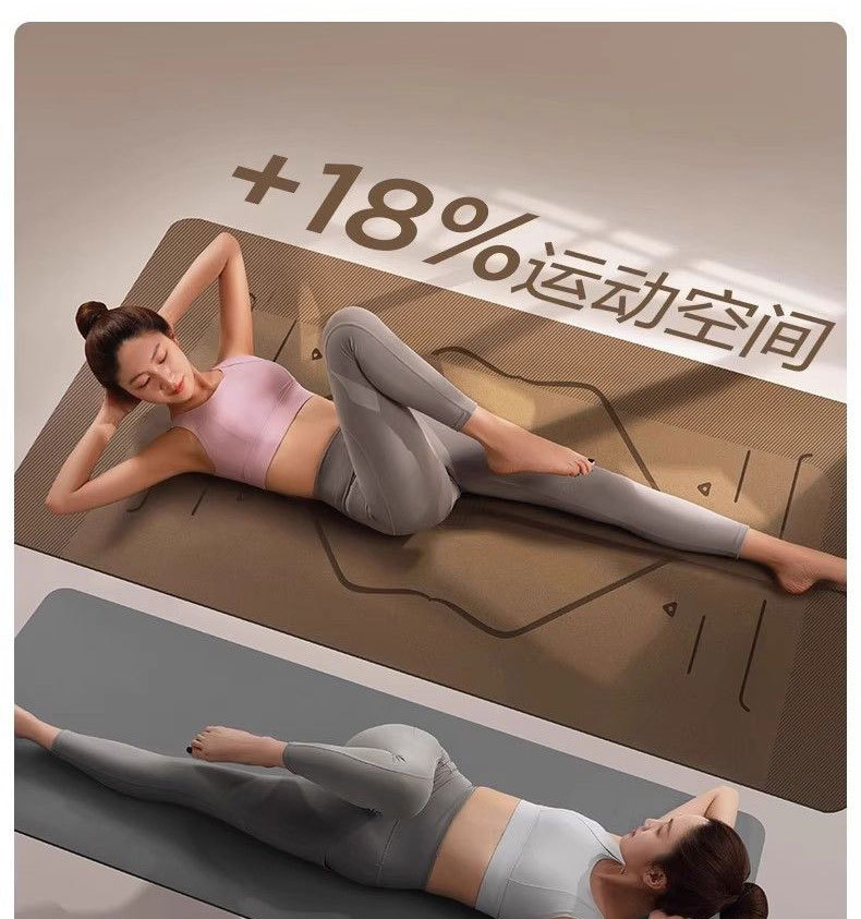 Yogamatte Naturkautschuk extra breit verdickt professionell