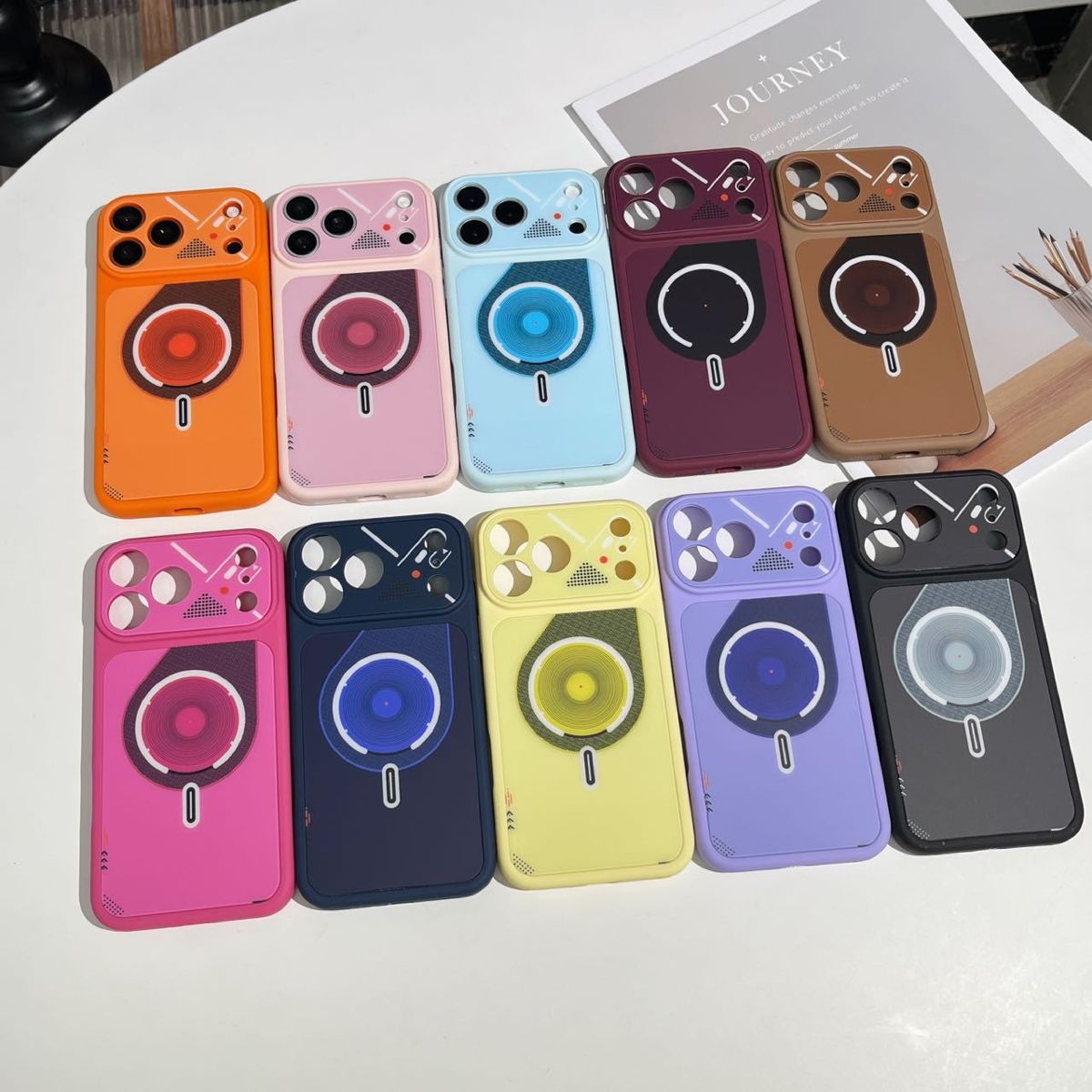 iPhone 17 Pro Max mat şeffaf manyetik kılıf, iPhone 16 ile uyumlu