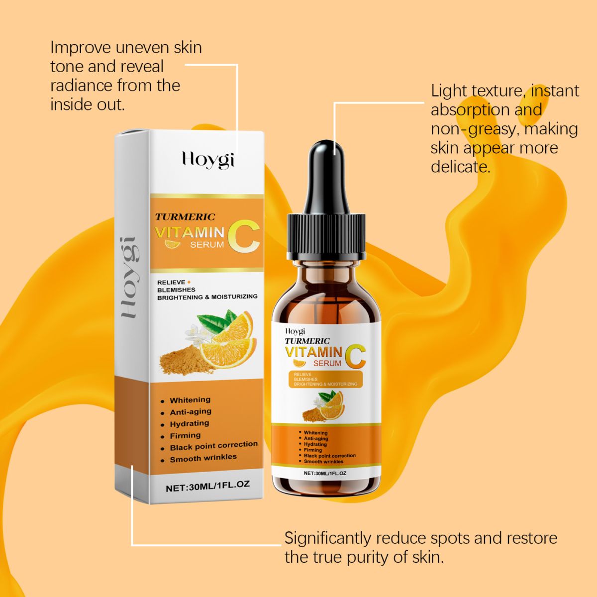 Hoygi Vitamin C Gesichtsserum feuchtigkeitsspendend