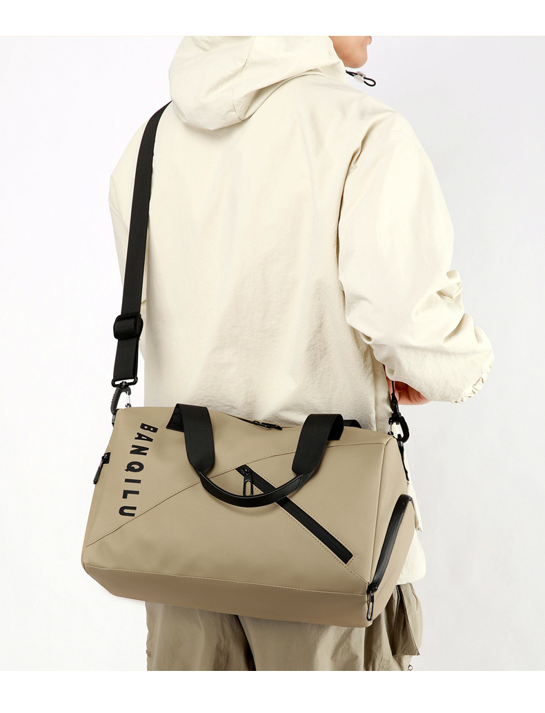 Travel bag, trolley-compatible, wet and dry separation, unisex