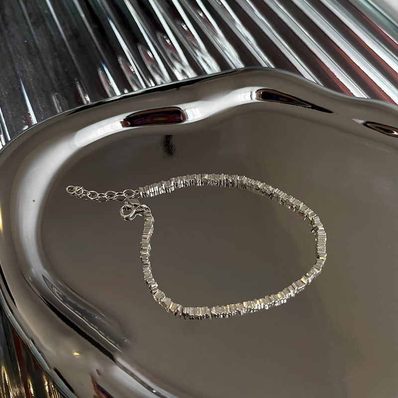 S925 Silber mehrschichtige Halskette französischer Stil Kettenglieder