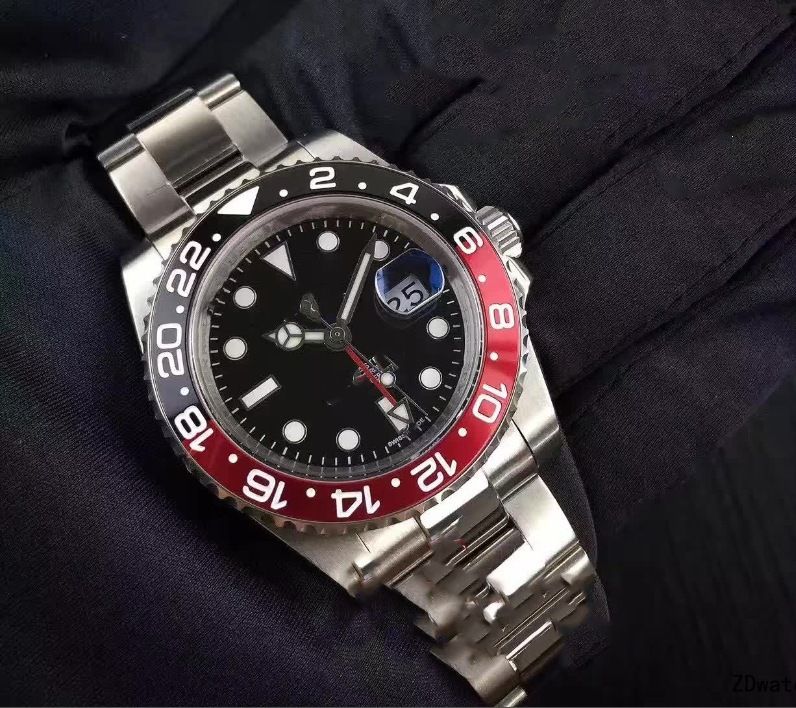 Men's 4-needle ceramic ring quartz watch