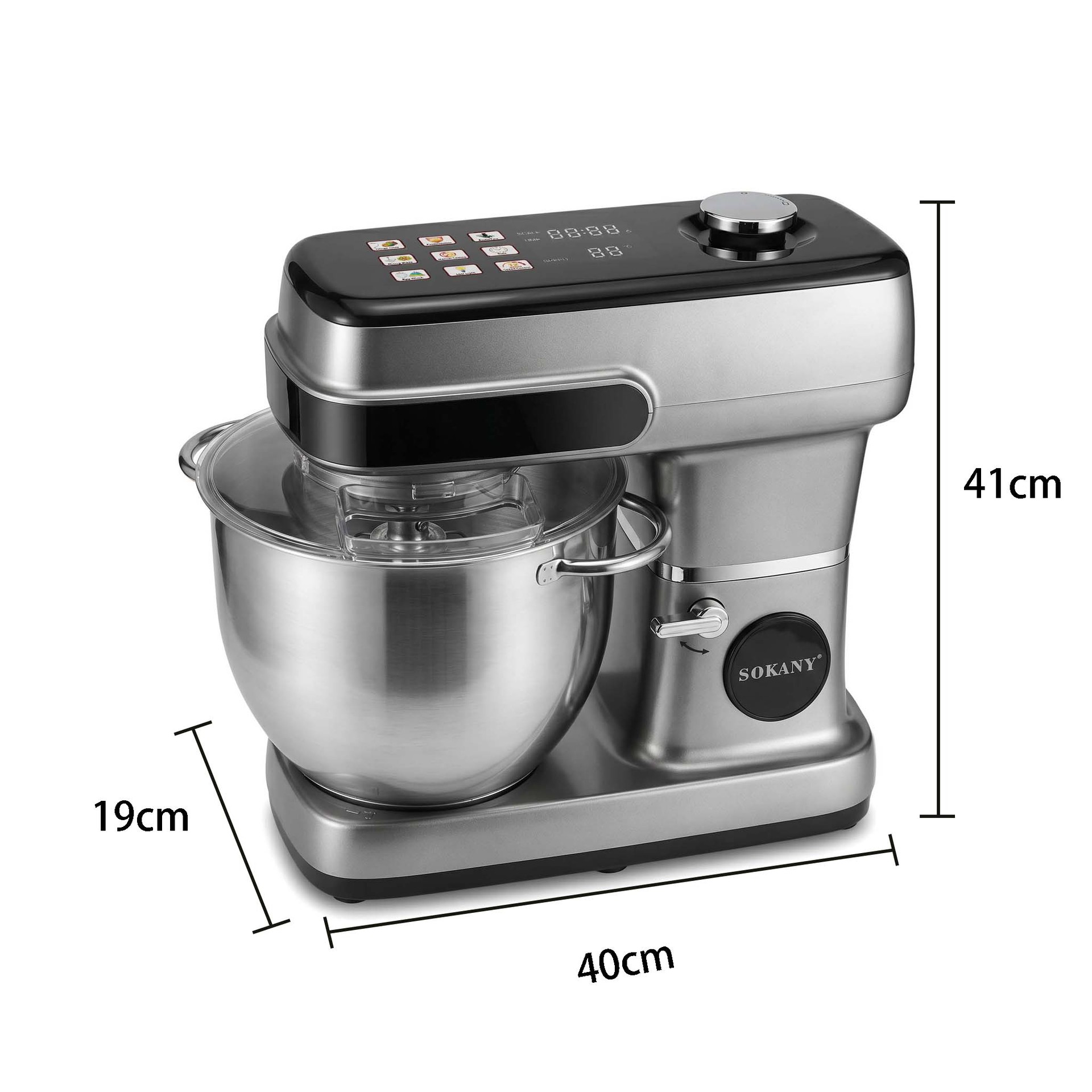 2200W electric stand mixer, 12L chef machine