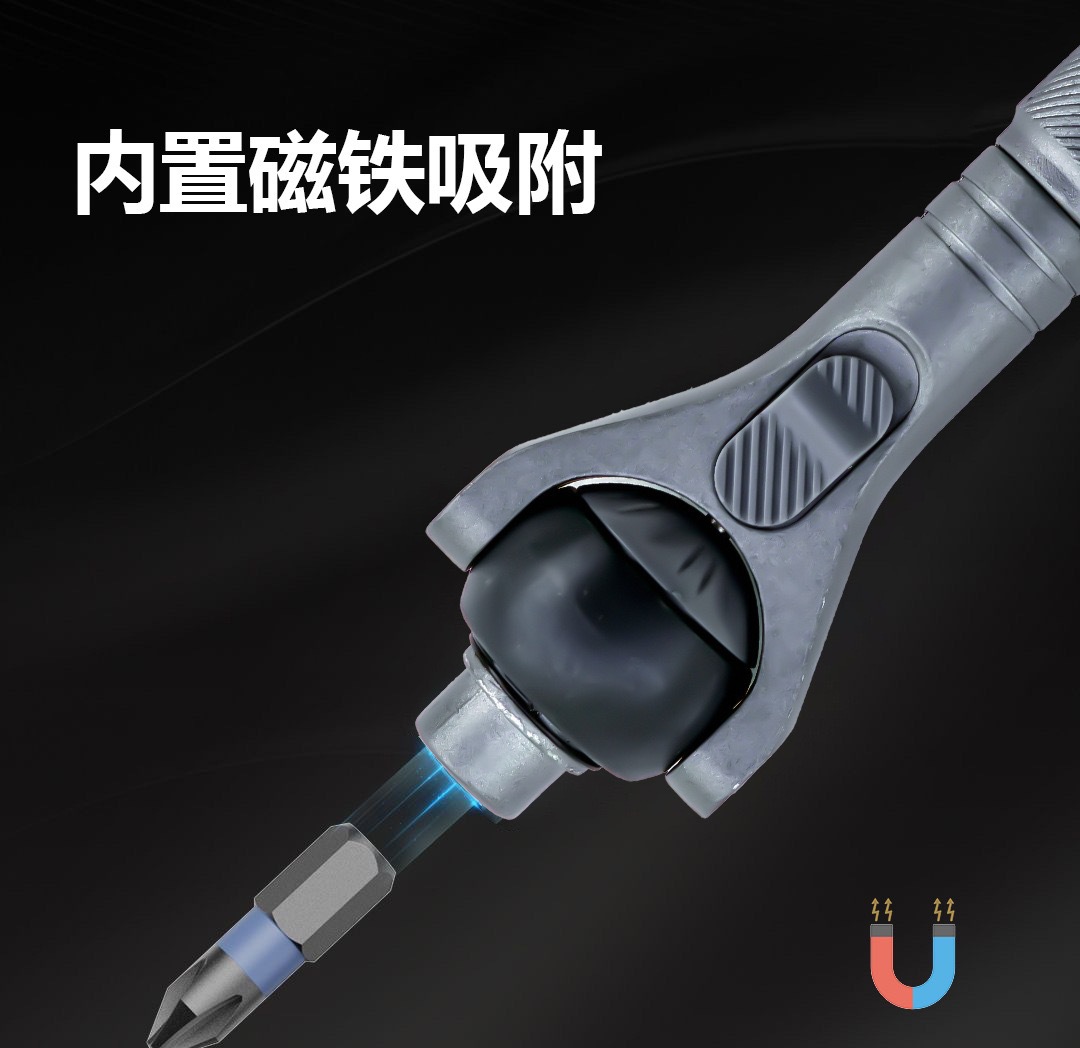 RS2 ratchet screwdriver set, multi-functional