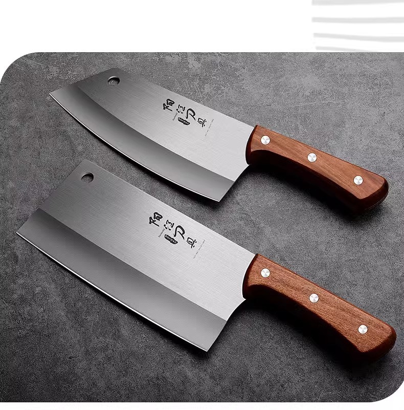 Yangjiang Küchenmesserset, Holzgriff, scharf geschmiedet