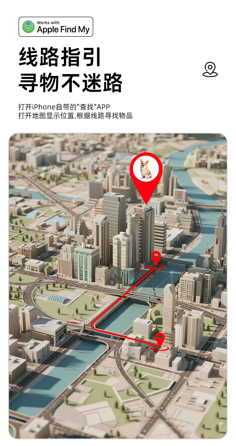 iOS FindMy Tracker für Gepäck, Karten, Geldbörse