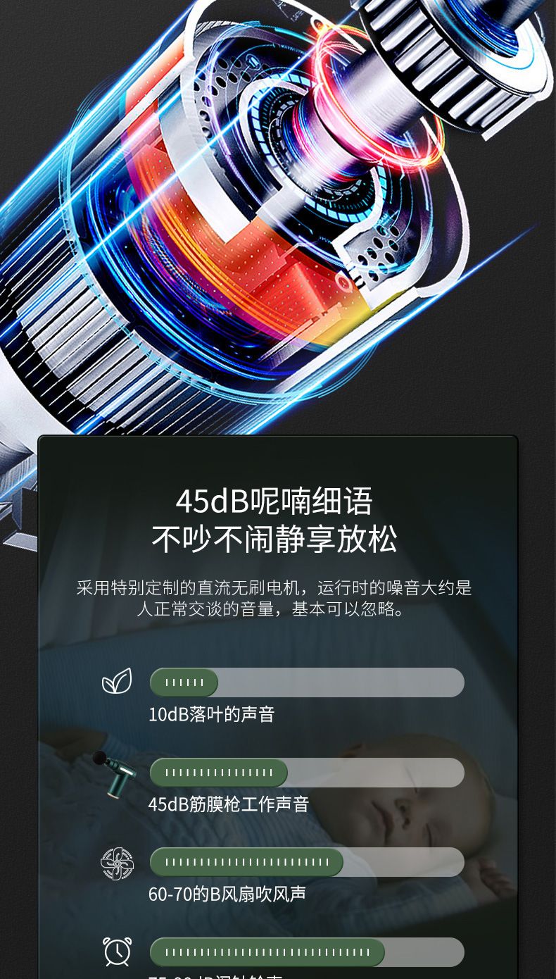 筋膜枪肌肉放松按摩器智能迷你震动冲击枪便携口袋电动全身按摩枪