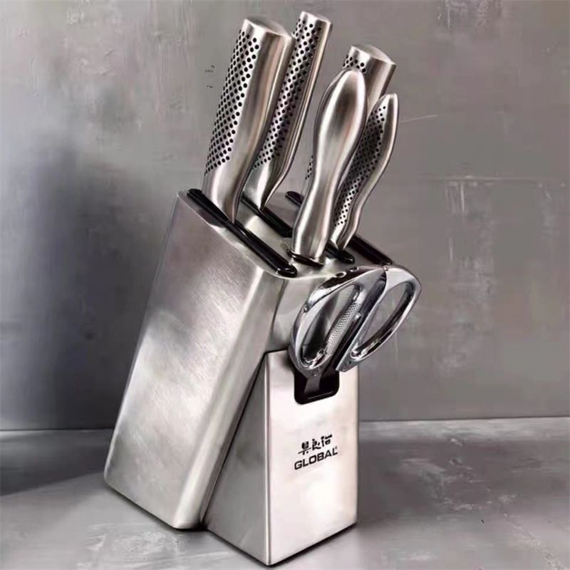 Global Yoshikawa Edelstahl-Messerset, 6-teilig