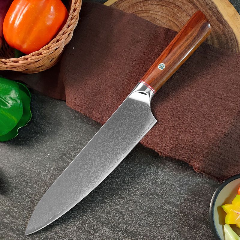 Damascus chef knife set, Japanese style