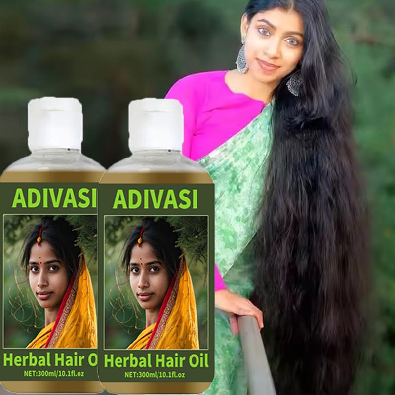 Adivasi herbal saç bakım yağı bitkisel lavanta yumuşak parlak