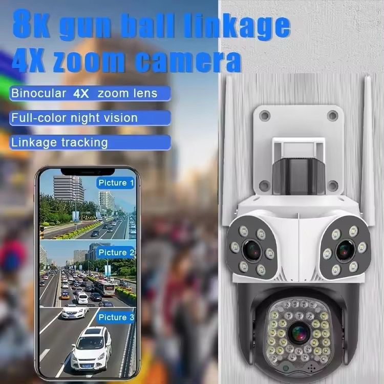 WiFi Gözetleme Kamerası Su Geçirmez Gece Görüşlü