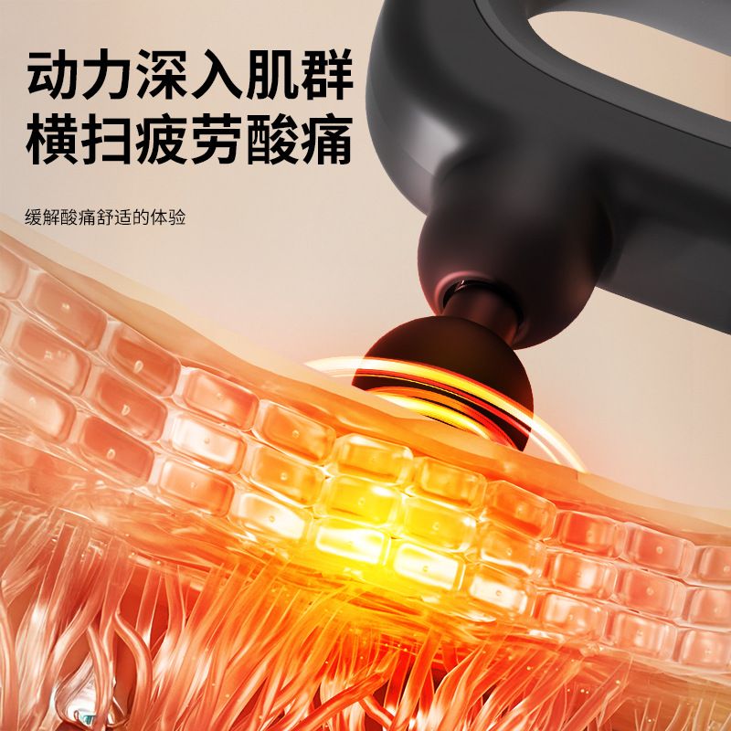 新款迷你筋膜枪肌肉按摩枪USB充电款按摩器大力度专业级筋膜枪
