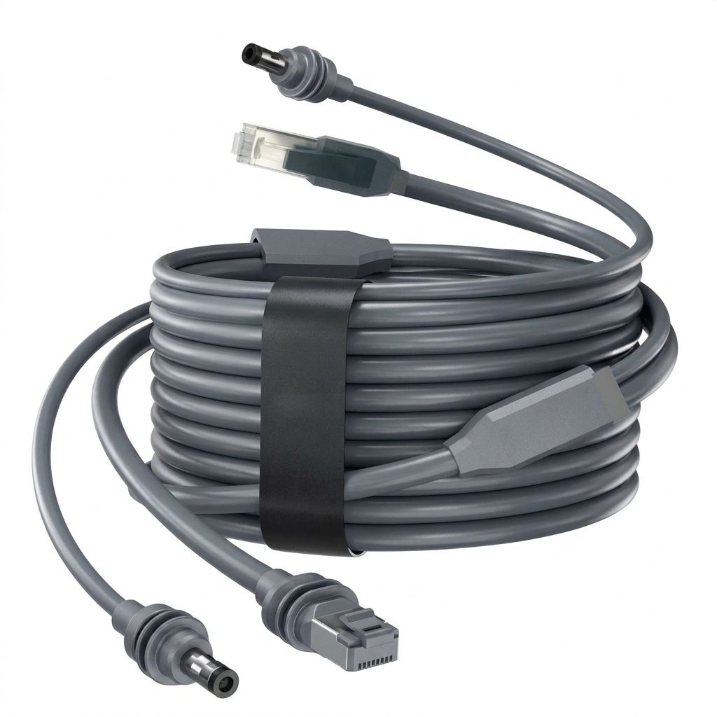 Gen4 oxygen-free copper network extension cable, 2-in-2 LAN
