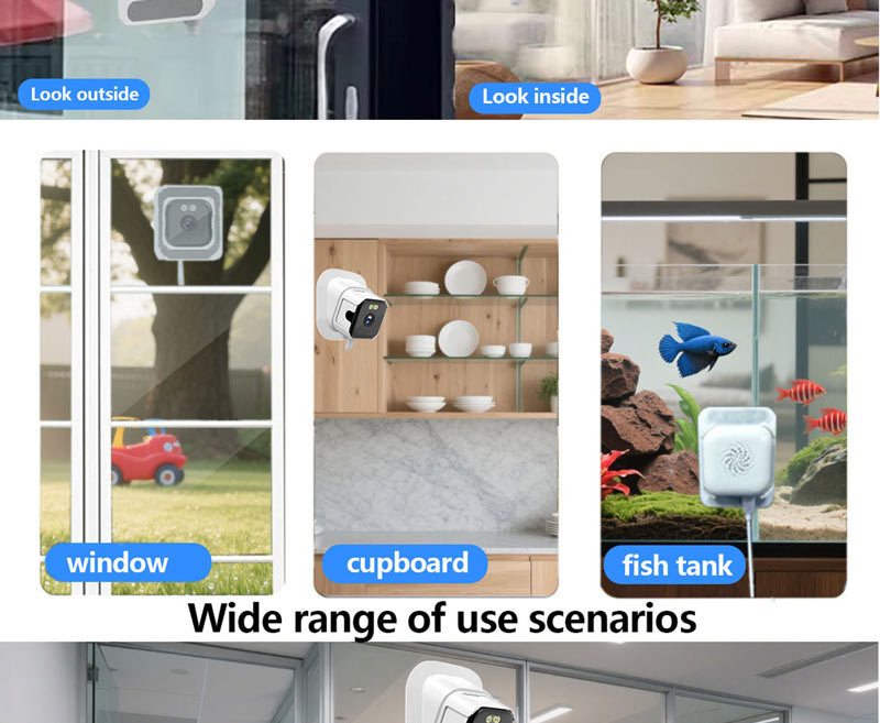HD window camera, WiFi, night vision, remote monitoring