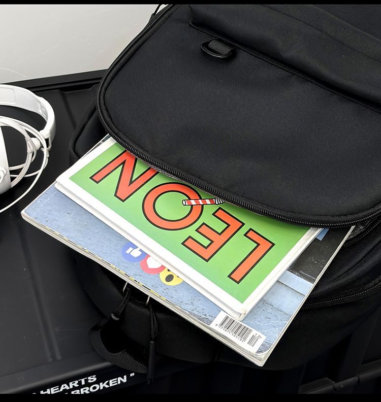 Herren- und Damen-Rucksack mit Laptop-Fach, einfarbig