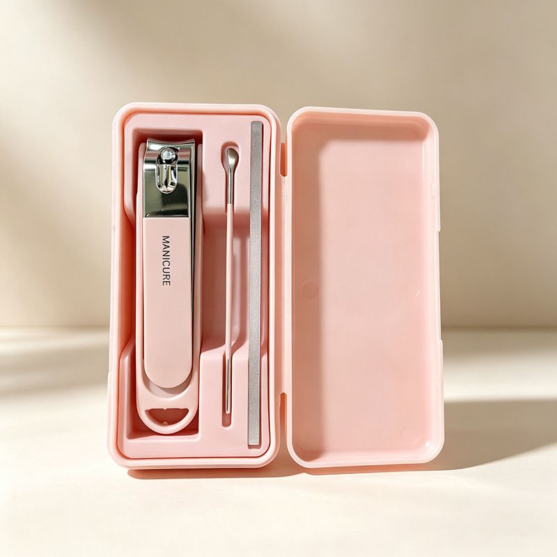 8-piece nail care and pedicure tool set with case