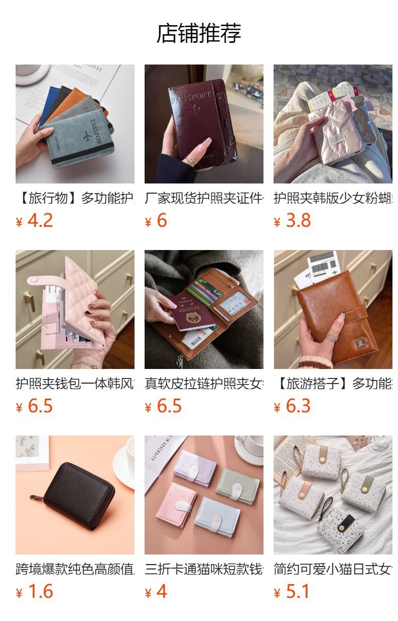 Passport cover, PU leather, magnetic closure, color-changing
