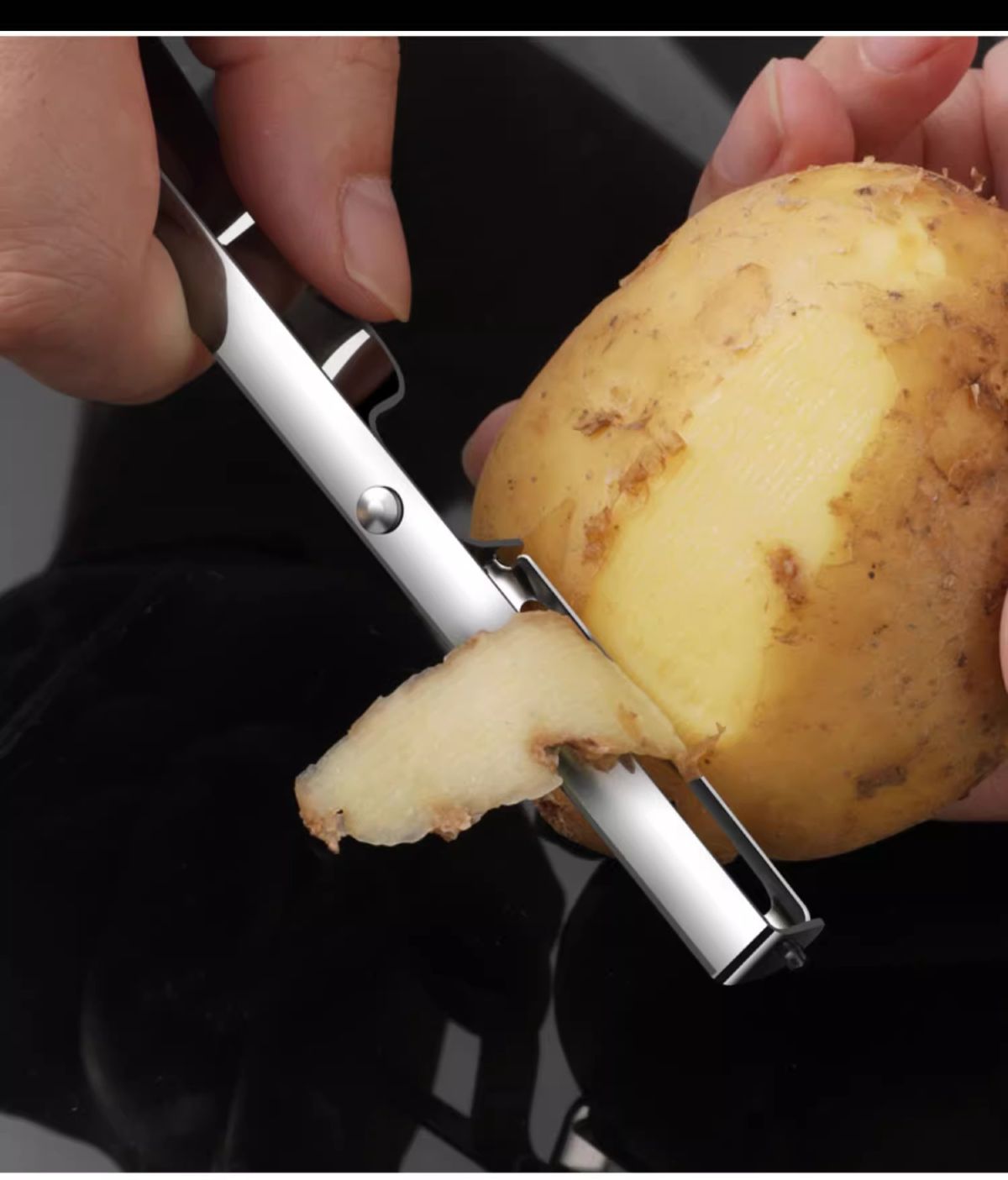 Meyve ve patates soyacağı, mutfak kullanımı, paslanmaz çelik