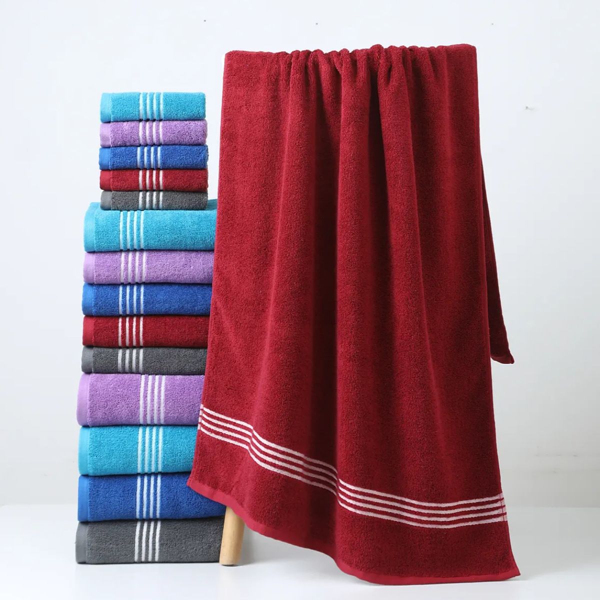 Baumwoll-Handtuchset 50*90 cm, schnell absorbierende und schnelltrocknend