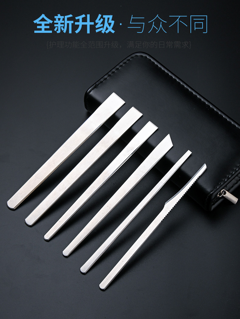 Stainless steel pedicure knife set, 3-piece