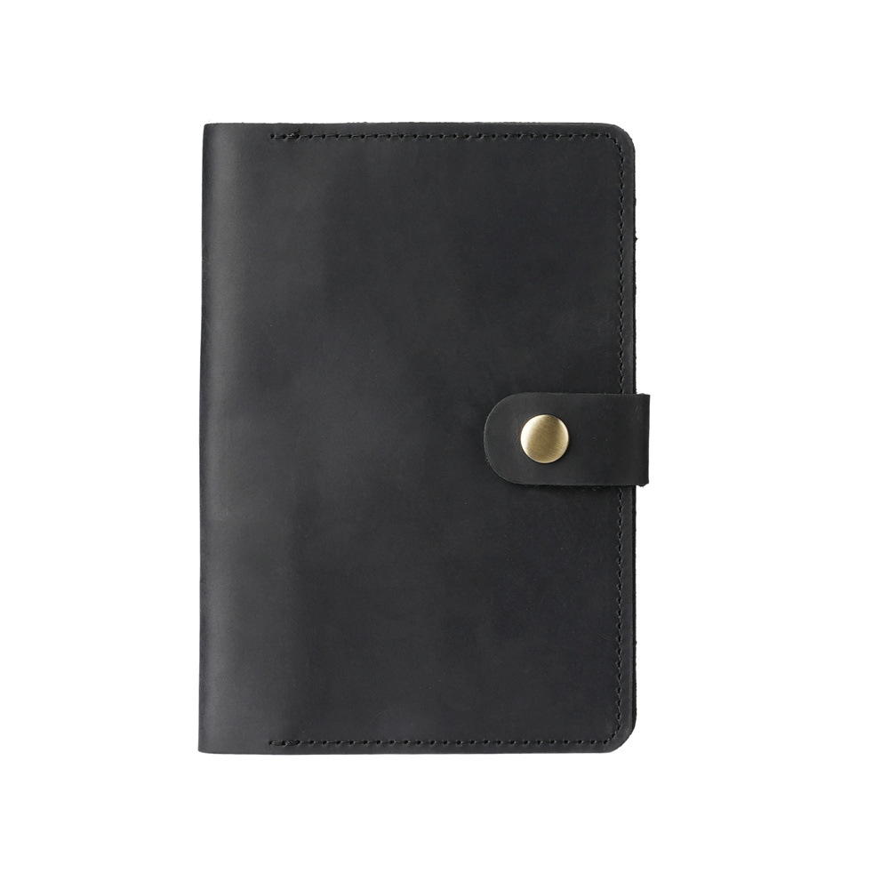 1158 Genuine Leather Crazy Horse Passport Travel Wallet Card Holder