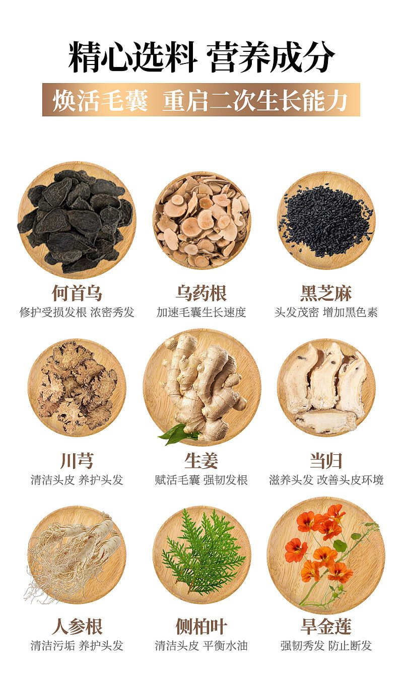 腺苷生发液激活毛囊防脱育发液头皮精华液当归生发液猛长头跨境
